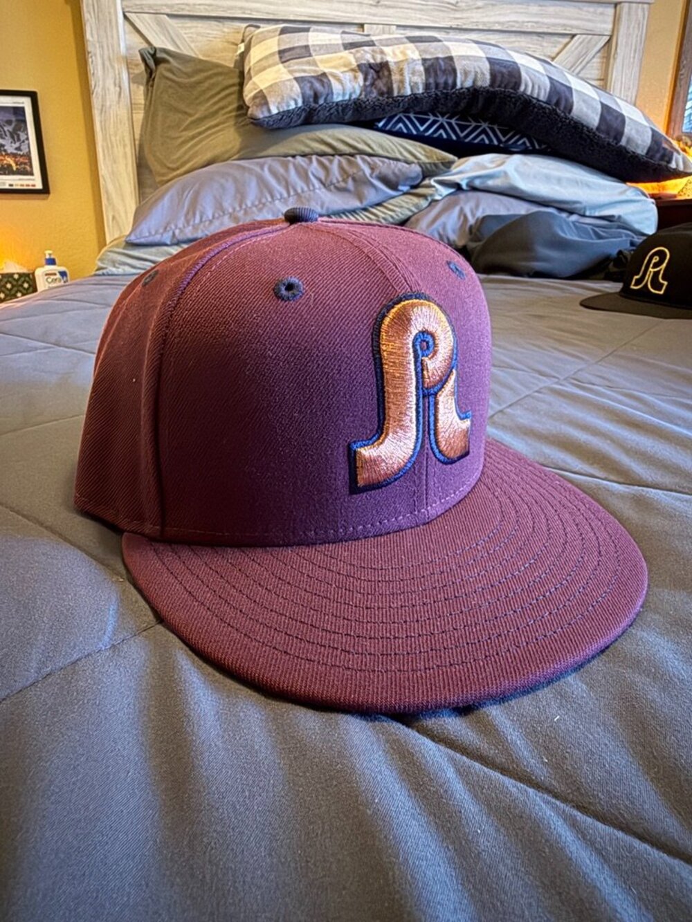 Pretty Lights Maroon (Garnet) Jib Fitted 7 1/8"